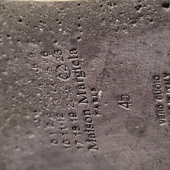 Maison Margiela Black Tabi Flat Camel Leather Split Toe Ankle Boots Mens Size 12 - Picture 11 of 16